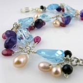 topaz gemstone jewelry handmade silver bracelets