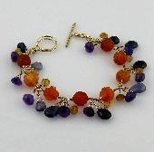 amethyst gemstone jewelry bangle bracelets