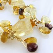 yellow garnet gold bracelet