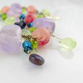 purple chalcedony bangle bracelets