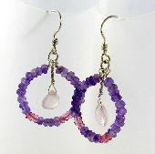 purple sapphire jewelry earrings