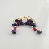 blue gemstone jewelry sapphire fashion earring