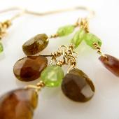 green peridot jewelry dress earrings