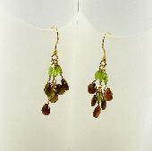 yellow tourmaline earrings handcrafted