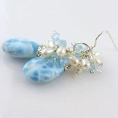 white pearl handmade earrings