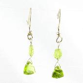 green peridot earring dress