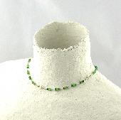 dark green emerald wire necklace