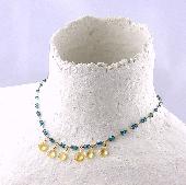 blue gemstone jewelry citrine necklace shopping