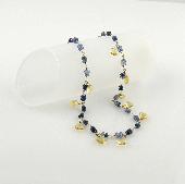blue gemstone jewelry citrine wrap necklaces