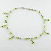 white peridot precious gemstone jewelry necklace