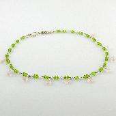 green peridot gemstone necklace