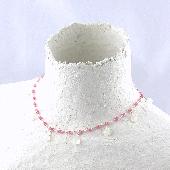 pink topaz fashion necklace