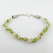 pink peridot fashion necklaces