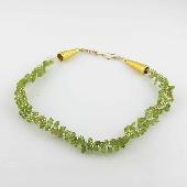 green peridot gemstones necklaces
