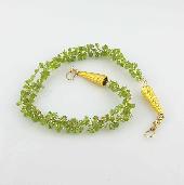 green peridot handmade necklace